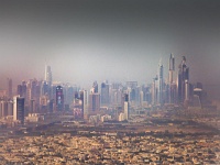 IMG 0450  The Marina District from 25km away atop the Burj Khalifa.